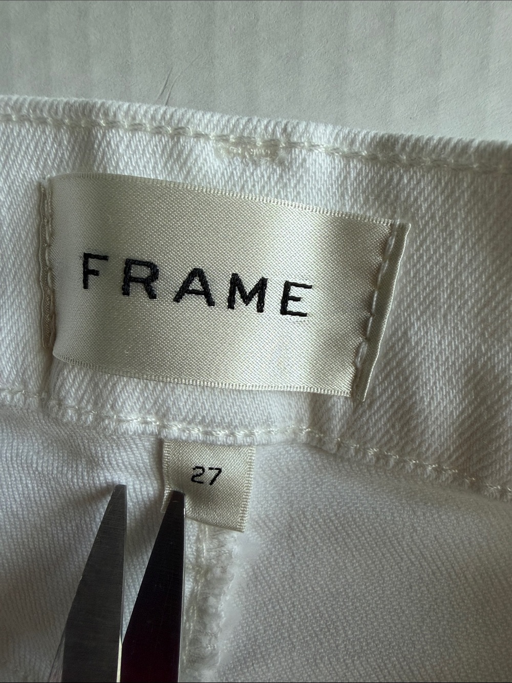 FRAME Le Pixie Slim Palazzo Patch Pocket High Waist Wide Leg Jeans Size 27 - Picture 2 of 16